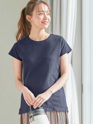 【選べる福袋対象】綿混やわらかシンプルTEE　マタニティ・産後授乳服【出産後も長く使える】