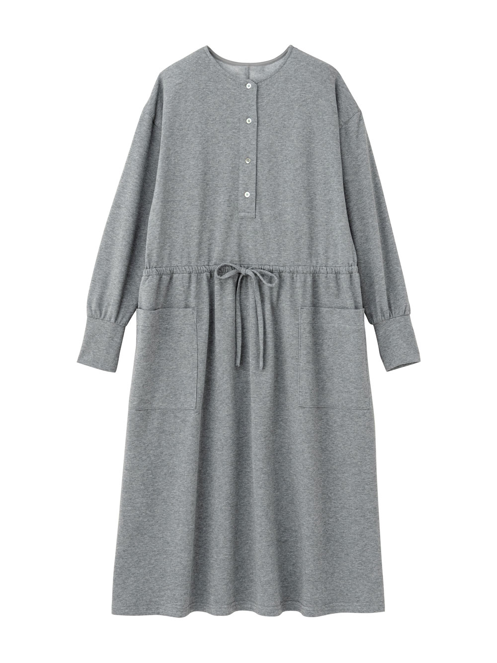マタニティ パジャマ・ルームウェア|スウェットルームウェアワンピース マタニティ・授乳服【出産後も長く使える】|グレー