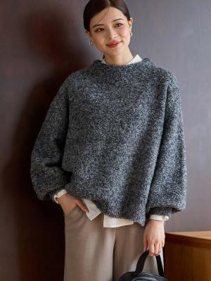ブークレーニット　マタニティ・授乳服【出産後も長く使える】