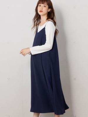 【セット】キャミワンピース×授乳Tシャツ2点セット　マタニティ・授乳服【出産後も長く使える】