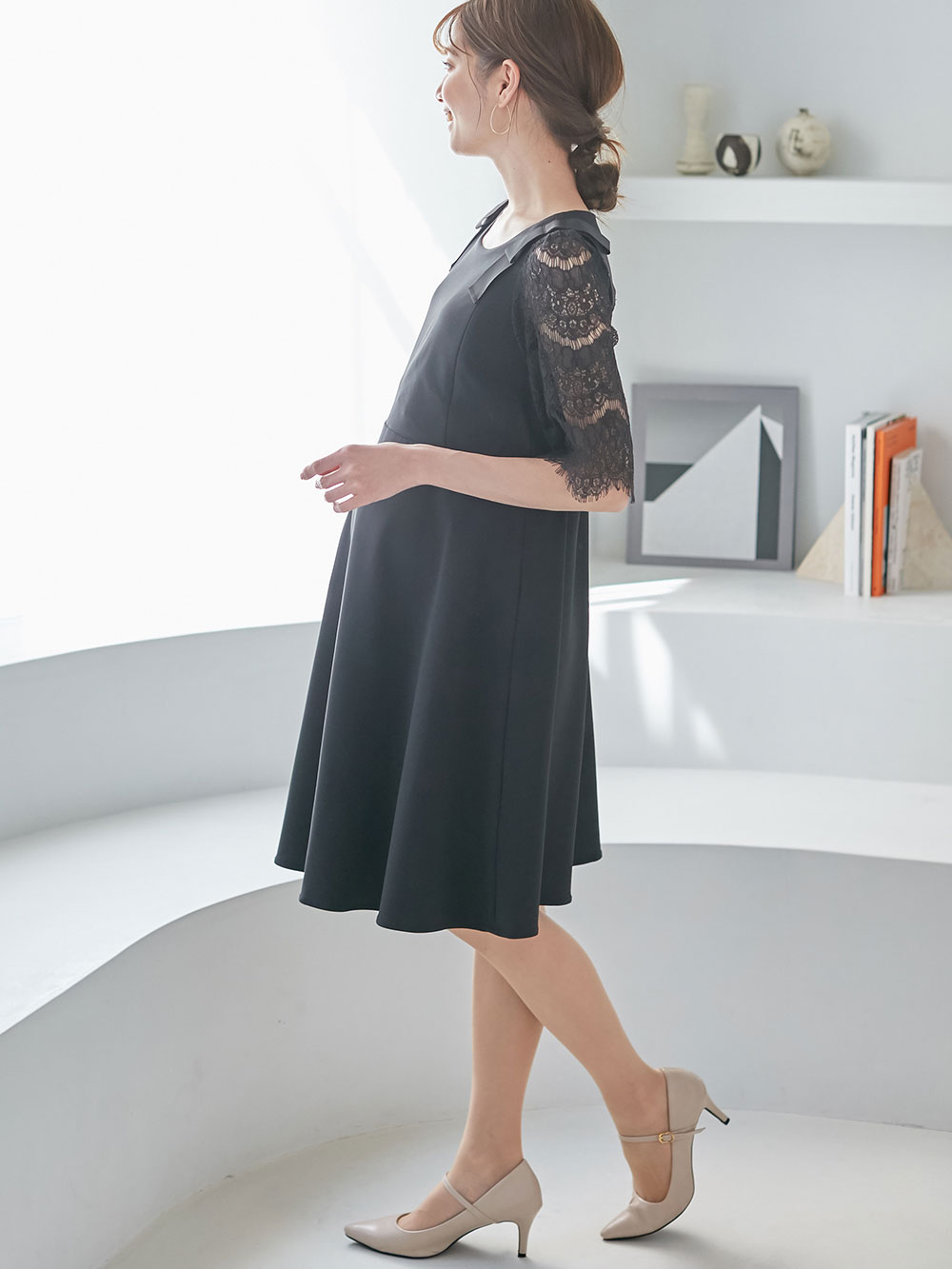 マタニティレッグウェア|【日本製】快適妊婦　マタニティストッキング|クリアベージュ