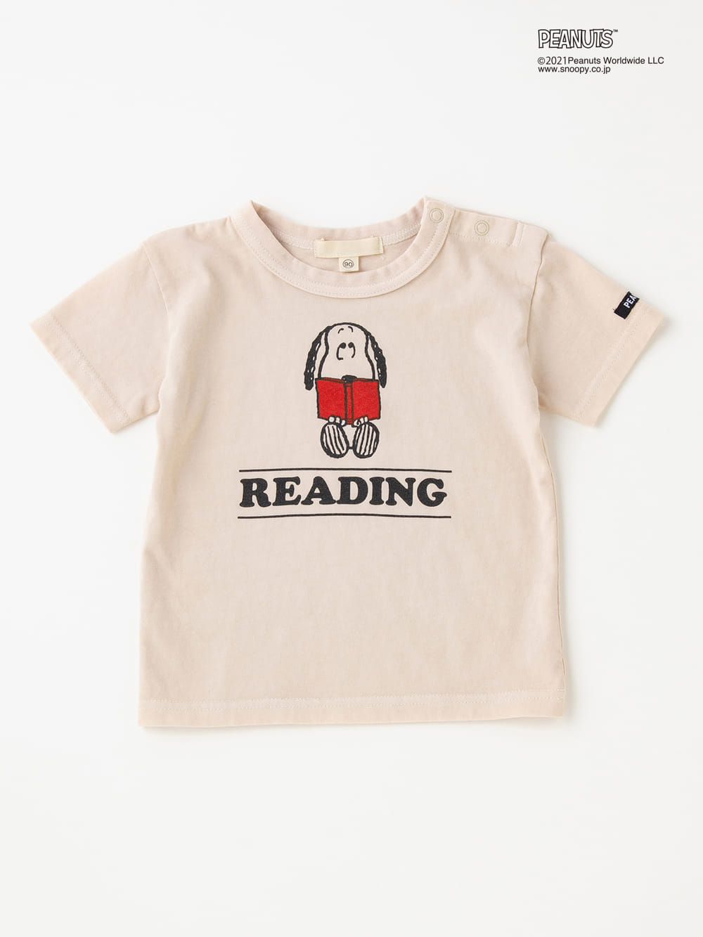 ベビートップス|【F.O.KIDS】PEANUTSコラボTシャツ|ベージュ