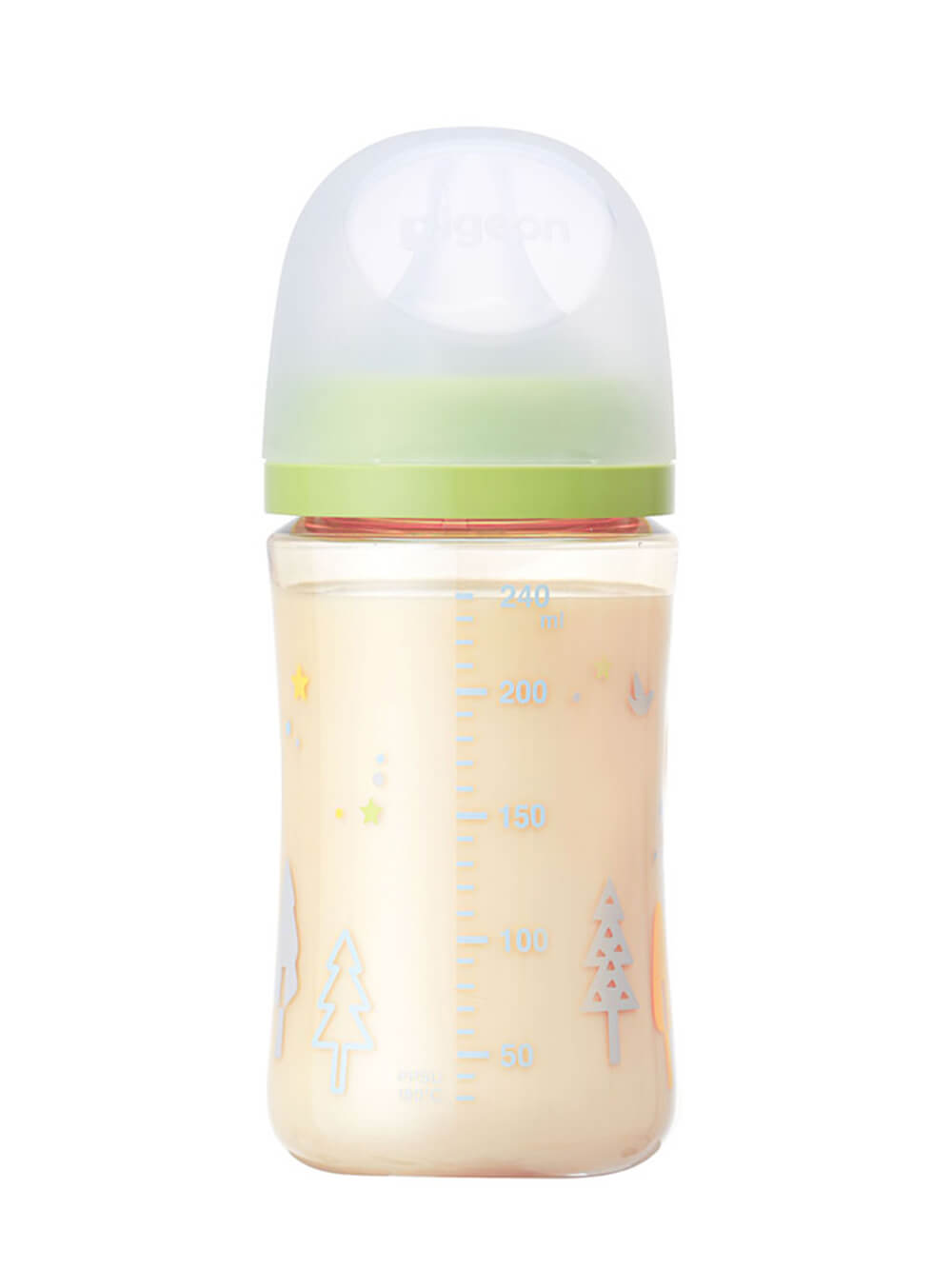 哺乳瓶|ピジョン  母乳実感哺乳びん （プラスチック）|グリーン